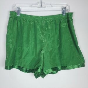 Vintage Y2K Victoria's Secret Green Silky Pajama Shorts M